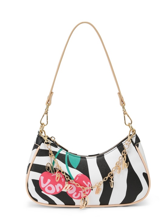 Von Dutch Handbags - Von Dutch Cherry Zebra Shoulder Bag NWT